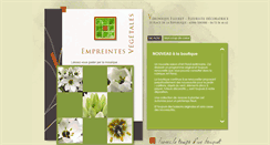 Desktop Screenshot of empreintes-vegetales.com